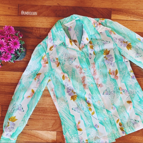 🐤🌸VTG Alex Colman Blouse - Picture 2 of 8